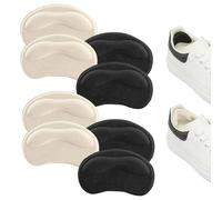 Heel Cushion Pads,Heel Grips,Heel Grips for Ladies Shoes,Pack of 8 | heel pads for Running Shoes etc.Ensure That They Stay Safe in Various Activities Such as Shopping etc(Black and Skin)