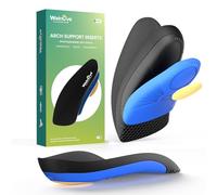 Heel Cushion Pads Plantar Fasciitis Inserts - Welnove Arch Support Heel Pads Heel Cups for Heel Pain, Heel Spur, Achilles Tendon, Shock Absorption Orthotic Inserts for Shoes - L