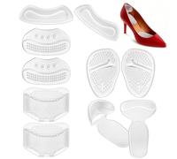 Heel Cushion Pads,Silicone Heel Protectors,Self-Adhesive Heel Cushion Pads - It can Prevent Friction and blisters When The Size is Too Large 5Pairs,Clear