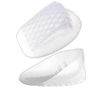 Heel Cushion | U Shaped Clear Gel Pads for Even Pressure Distribution - Heavy Duty Self Adhesive Gel Cushions with Honeycomb for Achil