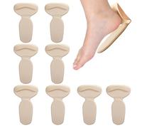 Heel Cushioning Pads, 8 Pieces Inserts to Protect the Heel, Non-Slip Sneaker Shoe Insoles, for Men, Women, Outdoor, Party, Office, Wedding, Dance, Travel and Also