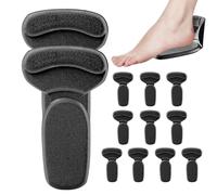 Heel Grip Pads, Non-Slip Cushion Set, Shoe Fit Adjustment Inserts with Soft Design, Secure Heel Hold for Stability When Walking, Invisible Shoe Grips for the T