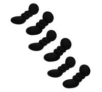 Heel Grips 6pcs Sponge Self-Adhesive Shoe Insert Black | Ultra-thin, Bending-resistant Design, Friction Protection, for Shoes, People, Compact Heel Pads