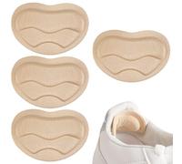 Heel Grips, Heel Cushion Pads Self-Adhesive Heel Pads Heel Protectors for Half-Size Too Big or Loose Shoes to Prevent Rubbing Blisters and Shoes Heel Slipping Out (Nude + Nude)