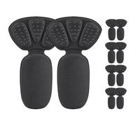 Heel Grips Set, Soft Anti Slip Shoe Inserts, 5 Pair Breathable Cushion Pads, Foam Adhesive Heel Liner Build, Foot Comfort Fit Adjustment Tool, Boots Loafers Work Dress Casual 5.43x3.267 inches