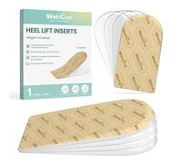 Heel Lift Inserts for Women Shoes - Welnove Adjustable Orthopedic Shoe Lifts for Uneven Legs - Gel Heel Inserts for Leg Length Discrepancy Heel Pain Heel Spur - Heel Wedge Pads (Size S, 4 Layers)