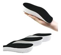 Heel Lift Inserts Memory Foam Height Increase Insoles for Men Women Shoes Flat Feet Arch Support Orthopedic Sneakers(3pcs Black,1.5 cm)