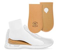 Heel Lift Wedge, Single Shoe Insert, 5-30mm - Kaps Topmed Plus | Self-adhesive, fits left or right foot, vegetable-tanned sheepskin leather top, firm Korfant core, for boots & trainers