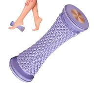 Heel Massage Roller, Manual Foot Massager, Sole Relief Stick | Small Lightweight with Trigger Point Tips, Portable Muscle Recovery Device for Treating Feet in the Living Room