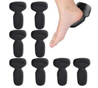 Heel Pads,8 Pieces Non-Slip Flexible Foam Boot Filler - Thickened Heel Grips for Loose Shoes | for Men and Women Flat Shoes Slippers Loafers Bot