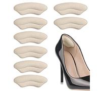 Heel Pads for Shoes That are Too Big, Heel Inserts for Women, Heel Grips for Womens Shoes, Heel Protectors, Heel Cushion Liners for Blisters Loose Shoes, Shoe Fillers (Beige)