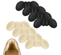 Heel Pads Inserts for Women Shoes - 4 Pairs Gel Cushions for Shoes Too Big, Pain Relief & Blister Prevention for High Heels, Non-Slip Heel Grips to Stop Rubbing and Sliding