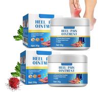 Heel Pain Ointment, for Heel & Plantar Fasciitis, Fast Effect Heel Pain Relief Cream, Foot Moisturiser for Dry Cracked Feet, Soothe & Relieve Heel Pain, Natural Extract (2)