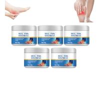 Heel Pain Ointment - Heel Comfort Cream - Intensive Foot Cream for Dry Cracked Heels - Moisturizing Balm to Soothe Arch Discomfort and Soften Skin, Promotes Comfort and Relaxation, 30 g (5 Boxes)