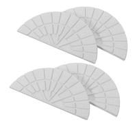Heel Protector 4 Pairs Rubber Shoe Repair Pads for Boots | White Half round Design, Textured Base and Strong Adhesive, for Office Workers, Commutes and Errands
