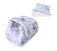 Heel Protectors for Bed Sores&Heel Pain Relief,3D Foot Elevation Pillow for Pressure Ulcer Prevention,Soft Ankle Cushion for Elderly (Purple Bamboo Grove, One Size)