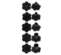 Heel Protectors for Shoes 10pairs Floral High Heel Protector Anti-Slip Silent Heels Protective Cover for Women(Black M)