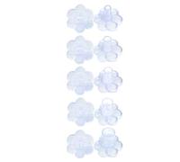 Heel Protectors for Shoes 10pairs Floral High Heel Protector Anti-Slip Silent Heels Protective Cover for Women(Transparent L)