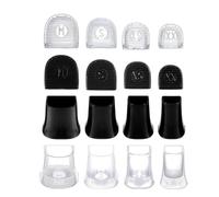 Heel Protectors for Shoes 50pcs Silicone Heel Protectors Stoppers Antislip High Heeler Bridal Wedding Shoes Accessories(Transparent S)
