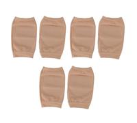 Heel Repair Socks Moisturizing Gel Breathable Open Toe for Cracked Heels Dry Hard Cracked Heels 3 Pairs Nylon Silicone (Dark Skin)