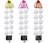 Heel Stoppers for Grass, 15 Pairs 3 Sizes Heel Protectors for Grass, Sturdy High Heel Protectors for Walking on Grass and Uneven Ground Heel Covers for High Heel Shoes (S/M/L, Transparent