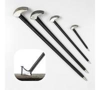 Heel Toe Pry Bar Set 4Pcs | Durable Drop-Forged Steel Tools 150mm, 300mm, 400mm, 500mm for Leverage, Positioning & Assembly Tasks