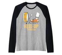 Heel-Up Drum Technique Kick Pedal Drummer Raglan Baseball Tee