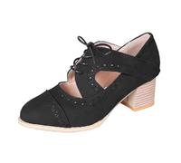 Heel Women's Velour Dirndl Shoes with Straps Elegant Dance Shoes Ankle Strap Heel for Weddings Oktoberfest and Party Black