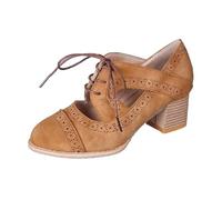 Heel Women's Velour Dirndl Shoes with Straps Elegant Dance Shoes Ankle Strap Heel for Weddings Oktoberfest and Party Brown