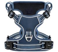 HEELE Dog Harness for Large Dogs No Pull Dog Vest Harness for Large Dog with Soft Padded Handle Reflective for Outdoor Training, Royal Blue, XL