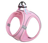 HEELE Dog Harness Puppy Anti-Pull Breathable Chest Harness No-Pull Dog Safety Harness Reflective Adjustable Soft for Medium and Small Dogs Walking Running Training, Pink, S