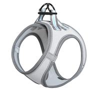 HEELE Dog Harness Small Dog Puppies Step-in Harness Soft Mesh Anti-Escape, Reflective Loop Harness Lightweight Comfortable for Training Walking Running, Grey, M
