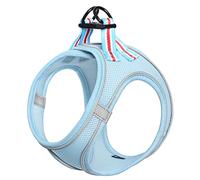 HEELE Dog Harness Small Dog Puppies Step-in Harness Soft Mesh Anti-Escape, Reflective Loop Harness Lightweight Comfortable for Training Walking Running, Blue, M