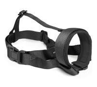 HEELE Dog Muzzle with Head Strap and Adjustable Loop and Soft Neoprene Padding, No More Chafing, Muzzle for Medium Dogs to Prevent Barking Biting and Chewing, Gentle Dog Muzzles, Black, M