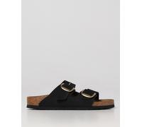 Birkenstock Arizona Big Buckle Nubuck Sandals, Black, Size 4, Women Black