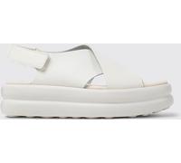 Camper Women's Pelotas Flota Up K201727 X-Strap Sandal, White Natural 002, 7.5 UK