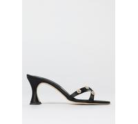 Heeled Sandal MANOLO BLAHNIK Woman color Black - Size: 39 - female