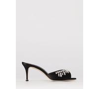 Heeled Sandal MANOLO BLAHNIK Woman color Black - Size: 41 - female