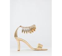 Heeled Sandal MANOLO BLAHNIK Woman color Gold - Size: 37 - female