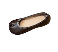 Heels for Women Sandals Dancing Women's Glitter Latin Ballroom Dance Shoes Closed Toe Tango Salsa Samba Waltz Social Black Womens Wide Fit Mary Jane Pumps Close Dress Comfortable Court Brown-A Size 5