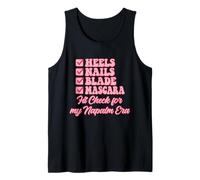 Heels Nails Blade Mascara Fit Check for My Napalm Era Tank Top