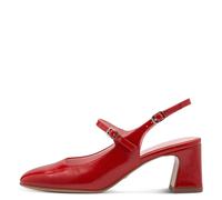 Tamaris Women's slingback pump with block heel red 5 UK