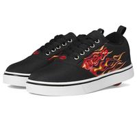 Heelys Boy's Pro 20 Prints (Little Kid/Big Kid/Adult) Black/Red Flames 6 Big Kid, Men's 6
