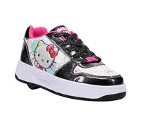 Heelys Kama (Little Kid/Big Kid) Wheeled Shoes for Women, Black/White/Pink, 24.0 cm