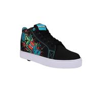 HEELYS Men's Minecraft Racer 20 Mid Wheeled Heel Shoe, Black/Blue Bird/White, 9 UK
