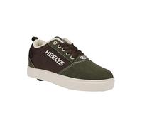 Heelys Men's Pro 20 Emb Wheeled Heel Shoe, Green/Brown, 13 UK