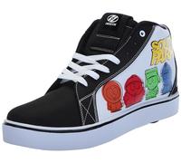 Heelys Men's Racer Mid Wheeled Heel Shoe, Black/White/Yellow, 12 UK