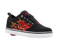 HEELYS Men's Casual Wheeled Heel Shoe, Black/Red/Flames, 9