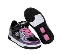 Heelys Rezerve X2 PU Girls Shoes (Black/Pink, UK Footwear Size System, Little Kid, Numeric, Medium, 11)