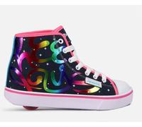 Heelys Girls Veloz Sneaker, Denim Rainbow, 12 UK